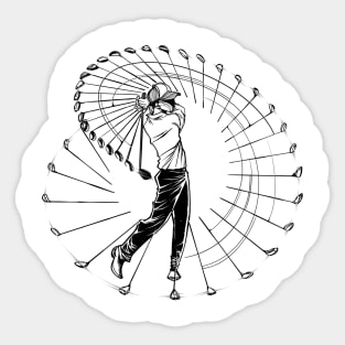 Stroboscopic Golf Swing Sticker